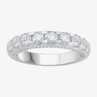 9-Stone (H-I / Si1) 3MM 1 1/10 CT. T.W.  Lab Grown White Diamond 14K Gold Wedding Band