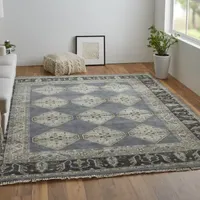 Weave And Wander Alden Hand Knotted Rectangular Rugs & Floor Coverings Indoor Diamond Accent Rugs