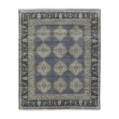 Weave And Wander Alden Diamond Hand Knotted Indoor Rectangular Accent Rug