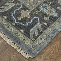 Weave And Wander Alden Hand Knotted Rectangular Rugs & Floor Coverings Indoor Diamond Accent Rugs