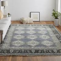 Weave And Wander Alden Hand Knotted Rectangular Rugs & Floor Coverings Indoor Diamond Accent Rugs