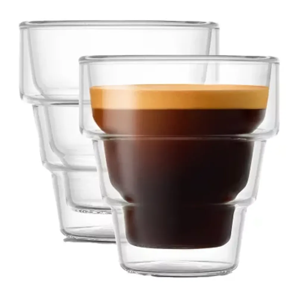 Joyjolt Pila Double Walled Espresso Glass - 3 Oz