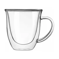 Joyjolt Serene Double Wall Insulated Glass Coffee Mug