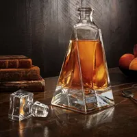 Joyjolt Atlas Crystal Modern Whiskey - 22 Oz Decanter