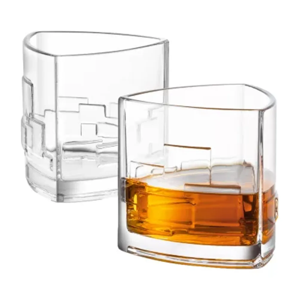 2 Joyjolt Luna Whiskey Glasses 