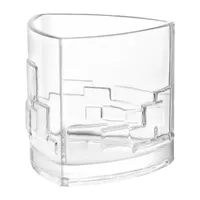 Joyjolt Revere Triangle Crystal Whiskey Glasses - 11 Oz - Set Of 2 Double Old Fashioned