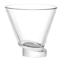 Joyjolt Aqua Vitae Round Off Base - 8.6 Oz - Set Of 2 Martini Glass