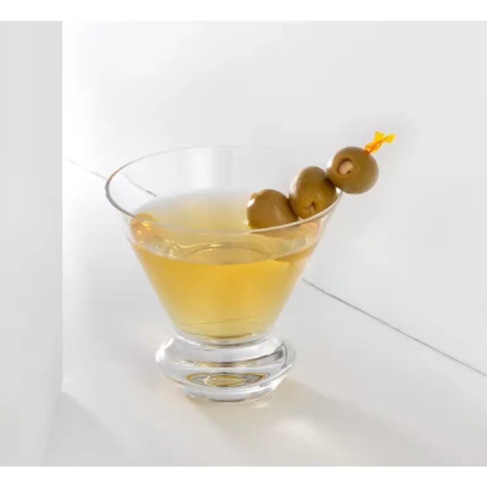 Joyjolt Cosmos Crystal - 8.5 Oz - Set Of 2 Martini Glass