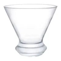 Joyjolt Cosmos Crystal - 8.5 Oz - Set Of 2 Martini Glass