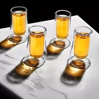 Joyjolt Cosmo Double Wall - 2 Oz - Set Of 4 Shot Glass