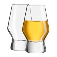 Joyjolt Halo Crystal Whiskey 2-pc. Brandy Glass