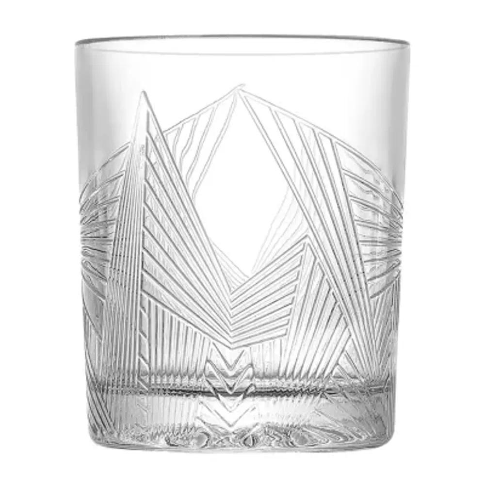 JoyJolt Atlas 10.8 oz. Crystal Whiskey Glasses (Set of 4)