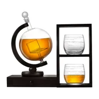 Joyjolt Executive Computer Whiskey 3-pc. Decanter Set