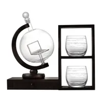 Joyjolt Executive Computer Whiskey 3-pc. Decanter Set