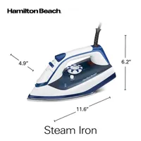 Hamilton Beach High Velocity Steam Iron with Stainless Steel Soleplate