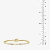 Diamond Addiction (G-H / SI2-I1) 4 CT. T.W. Lab Grown White Diamond 14K White or Yellow Gold 7.25 Inch Tennis Bracelet