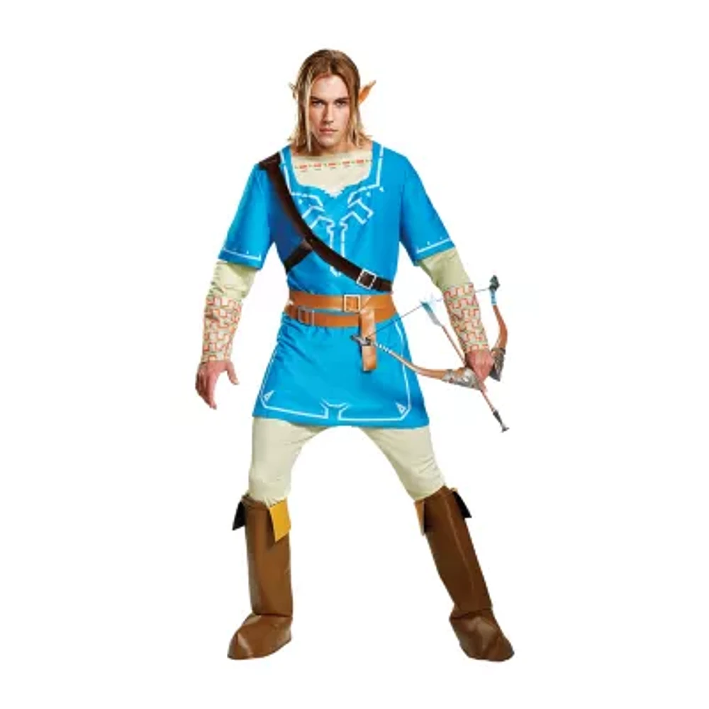 Mens Link Breath Of The Wild Deluxe Zelda Costume Set