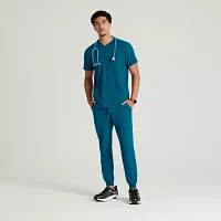 Skechers Skp572 Structure 3-Pocket Jogger Mens Tag Free Stretch Fabric Moisture Wicking Scrub Pants