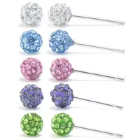 Sparkle Allure 5 Pair Ball Earring Set