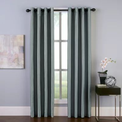 CHF Malta Grommet Top Light-Filtering Single Curtain Panel