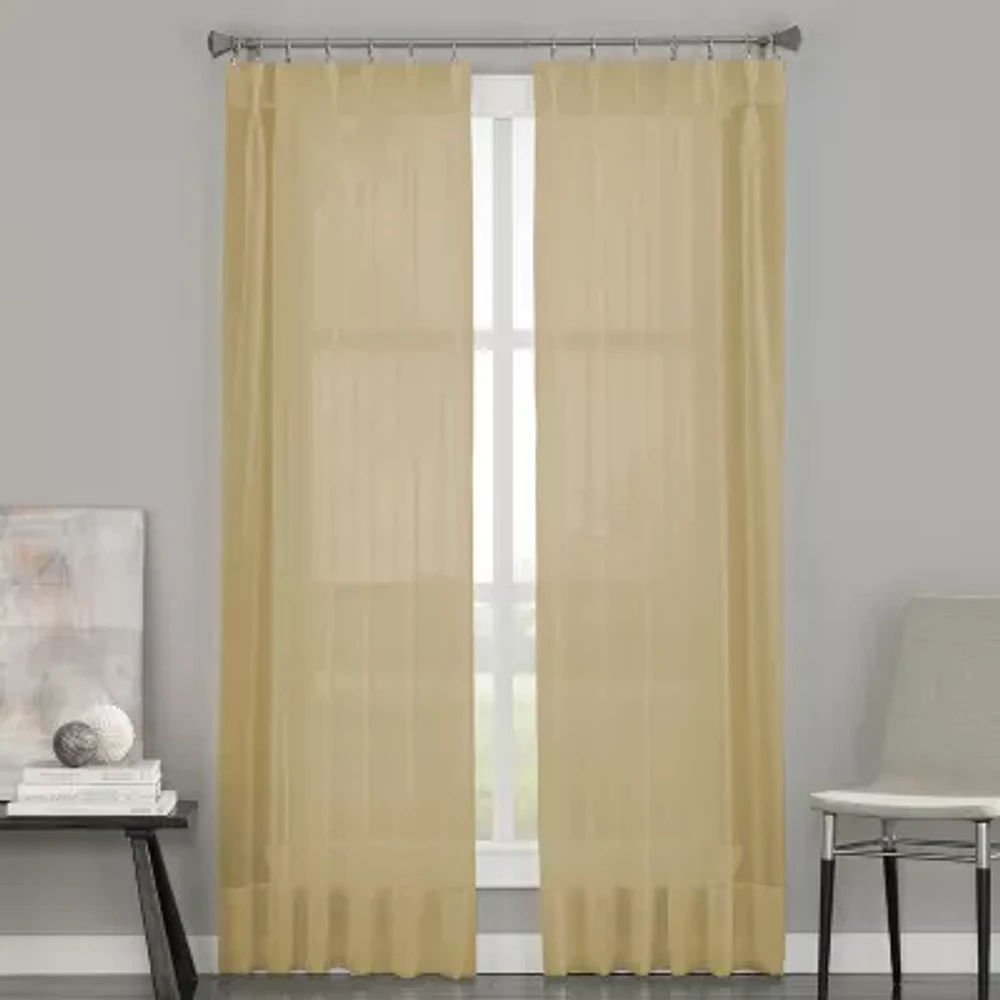 CHF Soho Sheer Pinch Pleat Single Curtain Panel