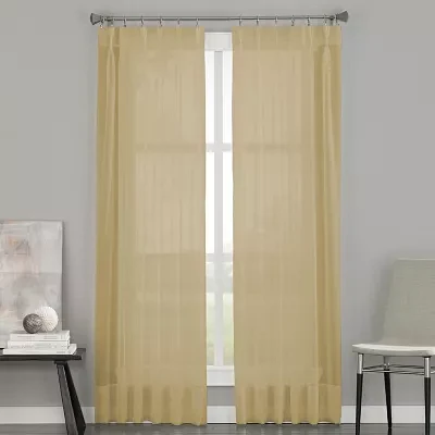 CHF Soho Pinch Pleat Sheer Single Curtain Panels