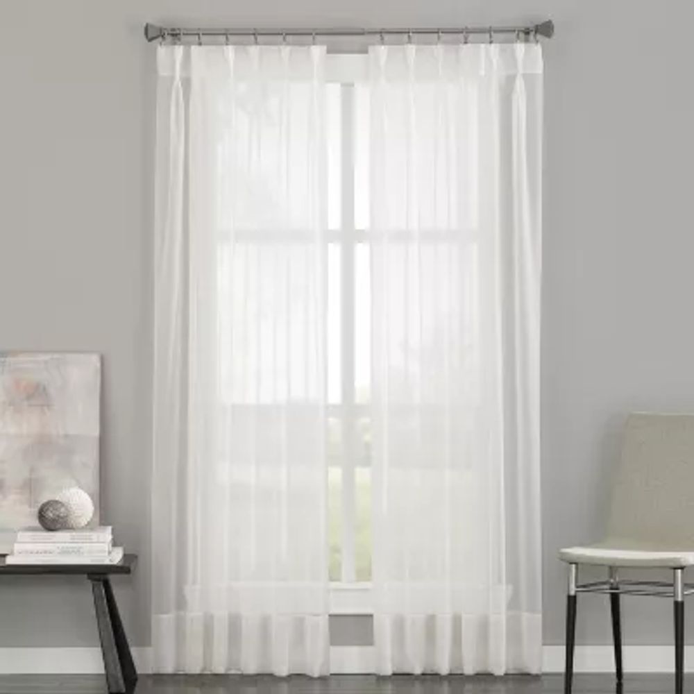 CHF Soho Sheer Pinch Pleat Single Curtain Panel