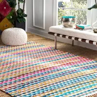 nuLoom Flatweave Rainbow Albina Rug