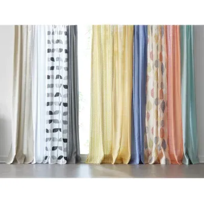 Home Expressions Stockholm Diamond Rod Pocket Light-Filtering Single Curtain Panels