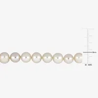 Womens White Cultured Freshwater Pearl Strand Necklace