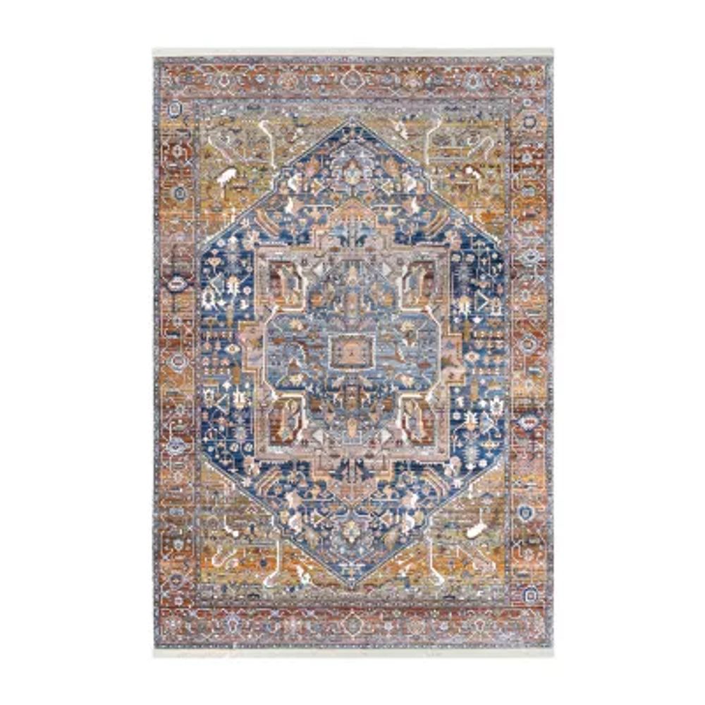 nuLoom Ethel Medallion Fringe Indoor Rectangular Accent Rug