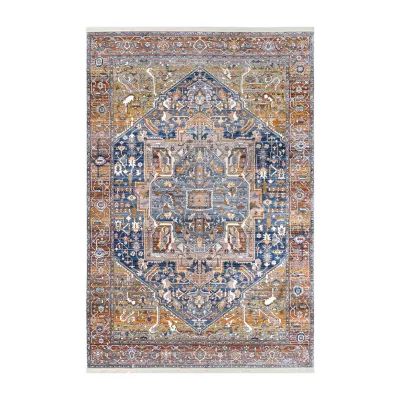 nuLoom Ethel Medallion Fringe Indoor Rectangular Accent Rug