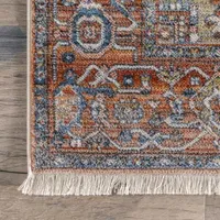 nuLoom Ethel Medallion Fringe Indoor Rectangular Accent Rug