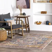 nuLoom Ethel Medallion Fringe Indoor Rectangular Area Rug