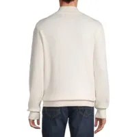 Stafford Mens Mock Neck Long Sleeve Pullover Sweater