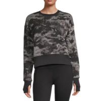 Xersion Classic Fleece Womens Crew Neck Long Sleeve Sweatshirt