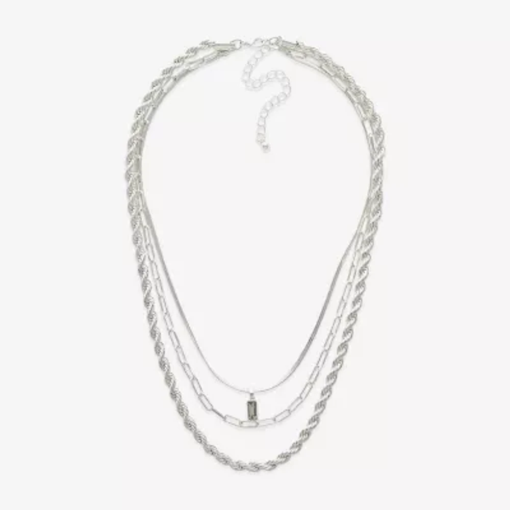 Mixit Hypoallergenic Silver Tone 20 Inch Snake Chain Necklace