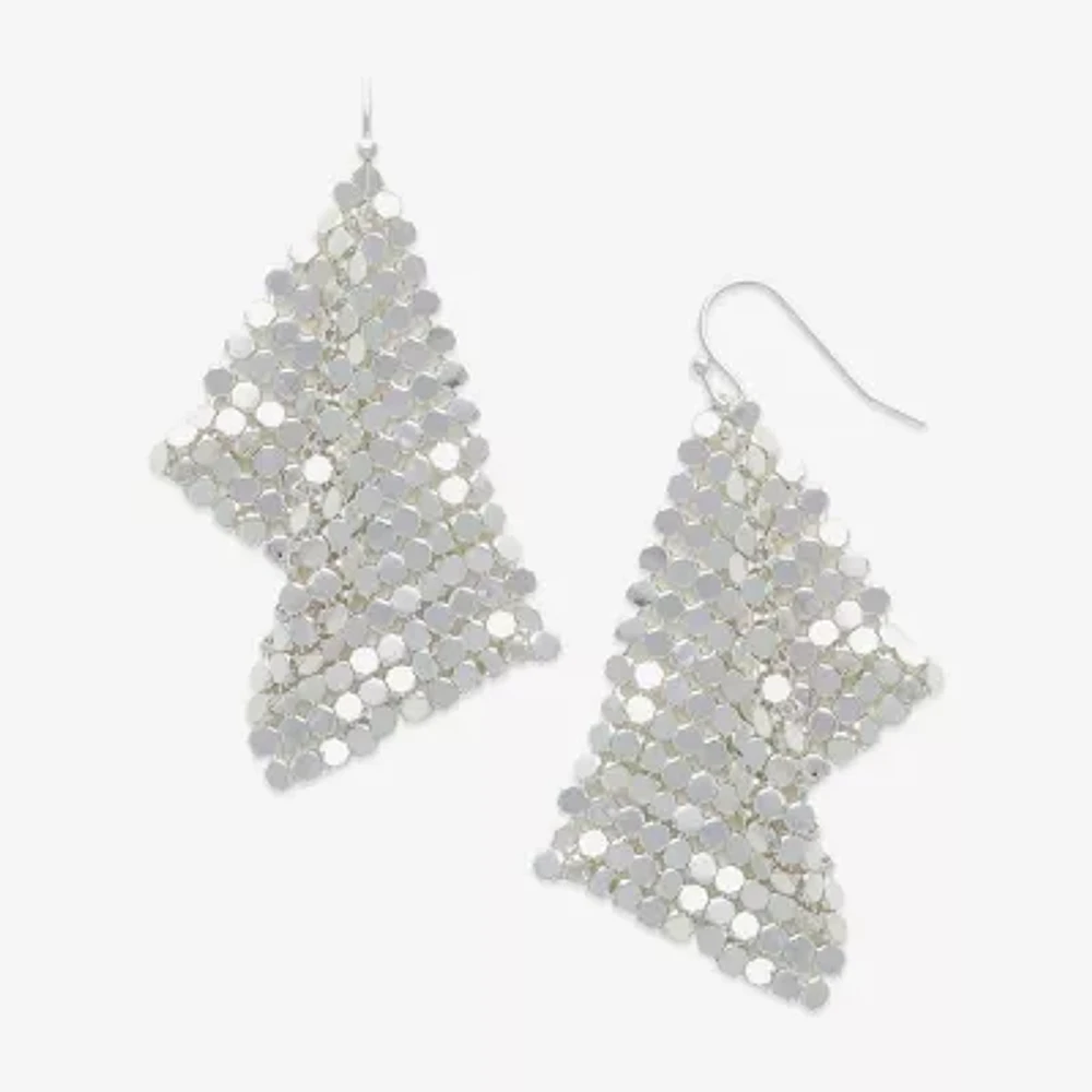 Mixit Hypoallergenic Silver Tone Drop Earrings