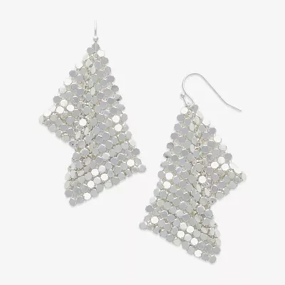 Mixit Hypoallergenic Silver Tone Drop Earrings