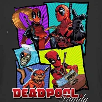 Juniors Womens Crew Neck Short Sleeve Deadpool Graphic T-Shirt