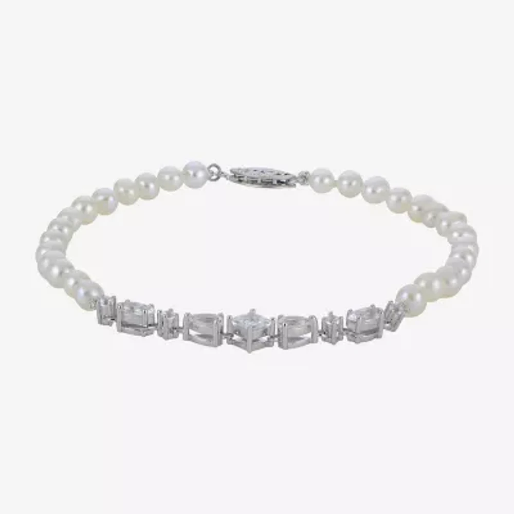 White Cultured Freshwater Pearl Strand Bracelets