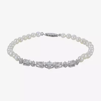 White Cultured Freshwater Pearl Strand Bracelets