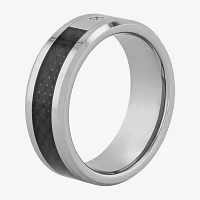 Men's Diamond-Accent Two-Tone Wedding Band