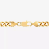 Mens Yellow Stainless Steel Figaro Chain