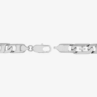 Mens Stainless Steel Cross Link Bracelet