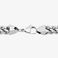 Stainless Steel 24 Inch Solid Link Chain Necklace