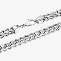 Stainless Steel 24 Inch Solid Link Chain Necklace