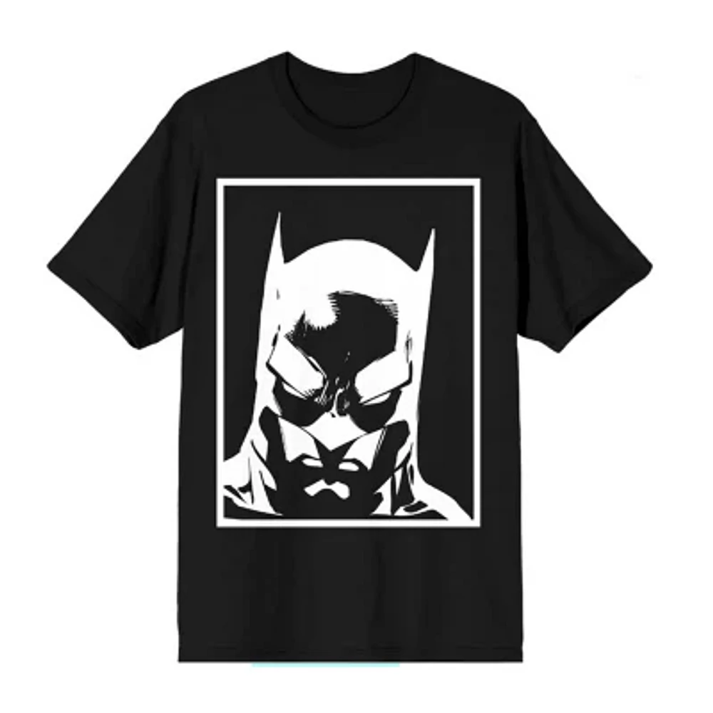 Big and Tall Mens Crew Neck Short Sleeve Regular Fit Batman Graphic T-Shirt