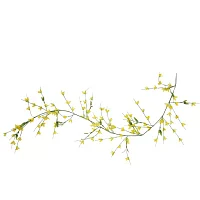 5' x 2'' Green and Yellow Artificial Spring Floral Garland - Unlit