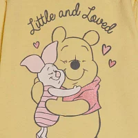 Disney Baby Girls Long Sleeve Winnie The Pooh Bodysuit